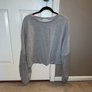Gray Women’s Cropped Sweater